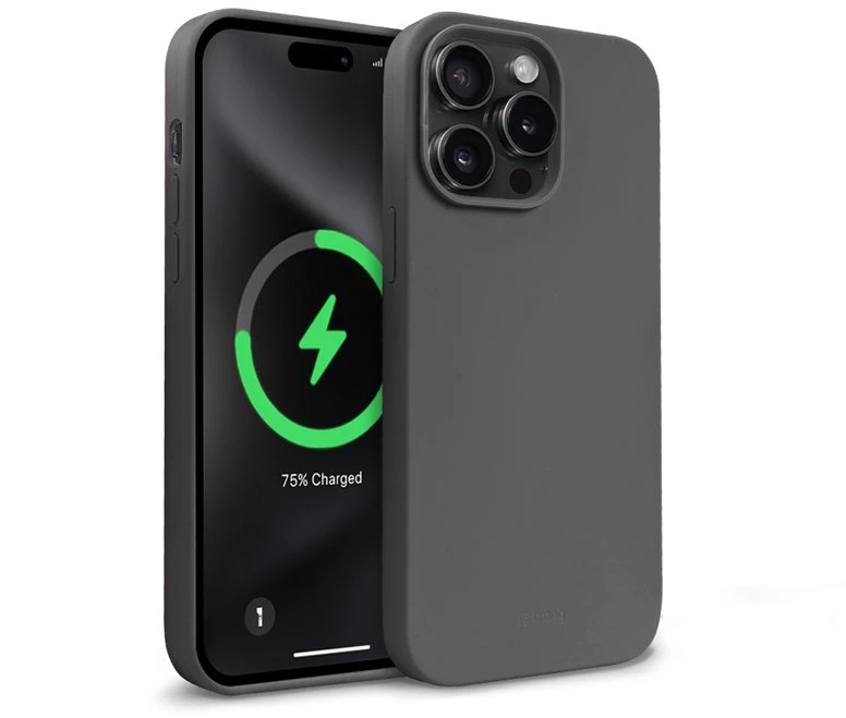 Crong Color Cover Magnetic - dėklas skirtas Apple iPhone 15 Pro MagSafe Titanium