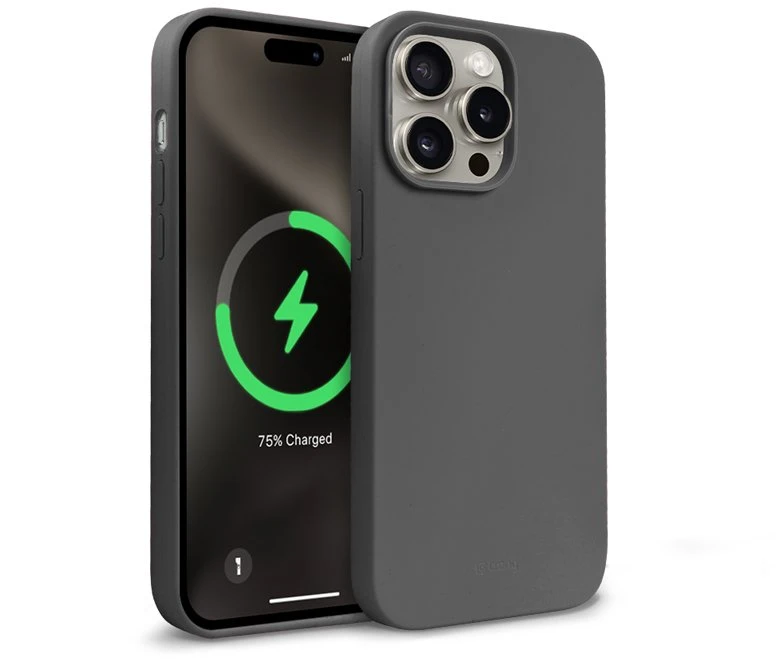 Crong Color Cover Magnetic - dėklas skirtas Apple iPhone 15 Pro MagSafe Titanium