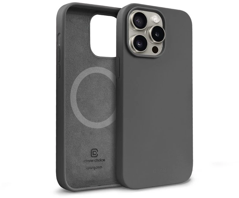 Crong Color Cover Magnetic - dėklas skirtas Apple iPhone 15 Pro MagSafe Titanium