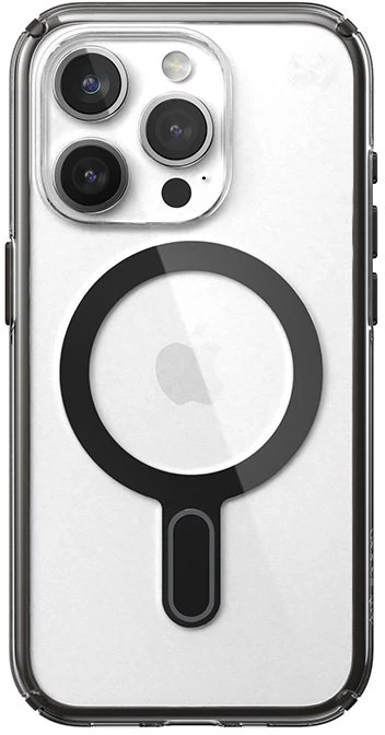 Speck Presidio Perfect-Clear ClickLock & Magsafe - dėklas skirtas Apple iPhone 15 Pro Clear / Frosted Juodas / Slate Pilkas
