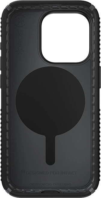 Speck Presidio2 Grip Magsafe - dėklas skirtas Apple iPhone 15 Pro Juodas / Slate Pilkas / Baltas