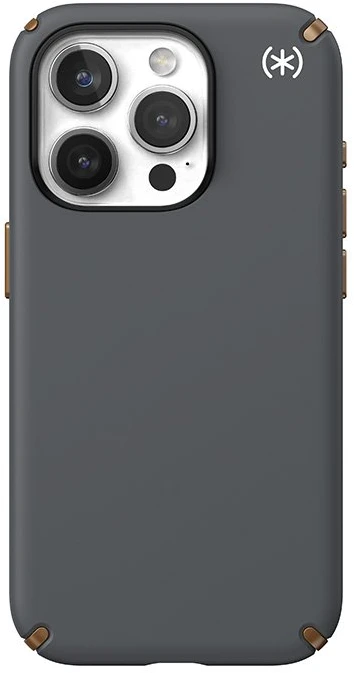 Speck Presidio2 Pro Magsafe - dėklas skirtas Apple iPhone 15 Pro Charcoal Pilkas / Cool Bronze / Baltas