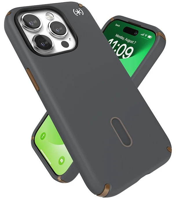 Dėklas Speck Presidio2 Pro ClickLock & MagSafe do iPhone 15 Pro pilka