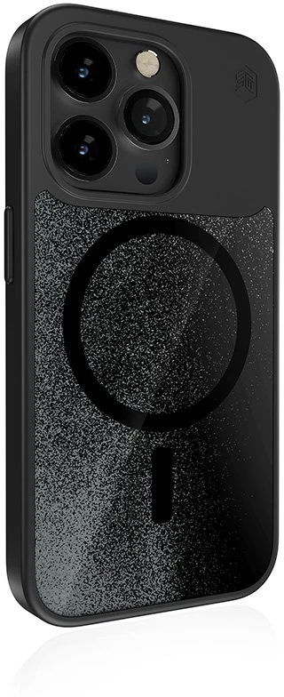 STM Relax Sand MagSafe - dėklas skirtas Apple iPhone 15 Pro Juodas / Pilkas