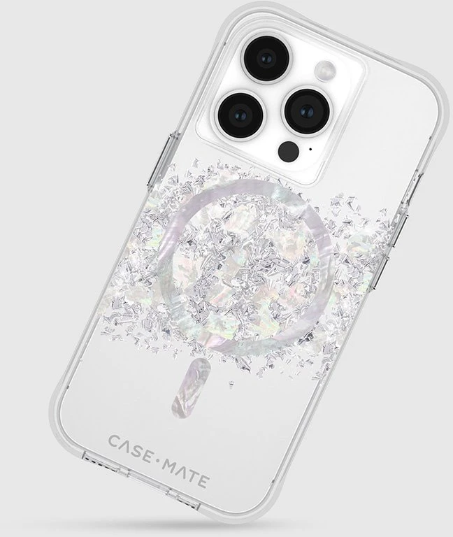 Case-Mate Karat MagSafe - Apple iPhone 15 Pro dėklas su Mother of Pearl A Touch of Pearl