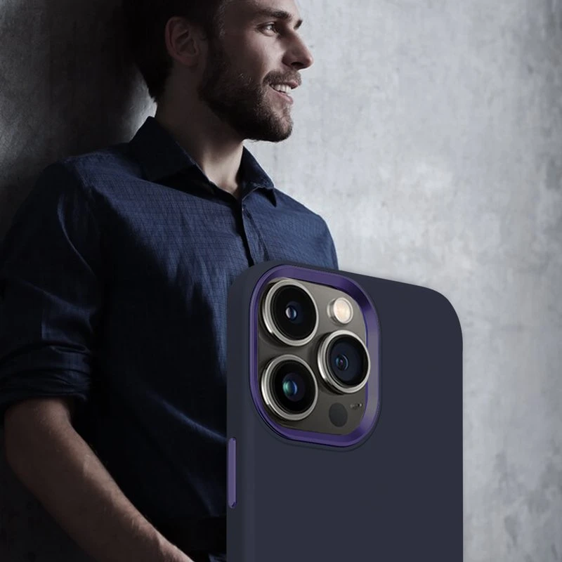 Crong Color Cover LUX Magnetic - dėklas skirtas Apple iPhone 15 Pro MagSafe Navy Mėlyna