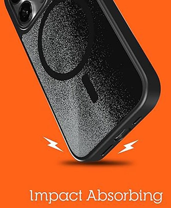 STM Relax Sand MagSafe - dėklas skirtas Apple iPhone 15 Juodas / Pilkas