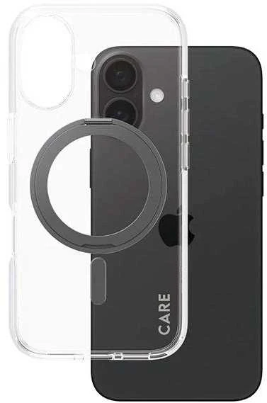 Panzer Glass CARE by PanzerGlass Feature Kickstand Case Apple iPhone 16 6.1" dėklas telefonui juodos spalvos/dėklas telefonui juodos spalvos MagSafe 1321