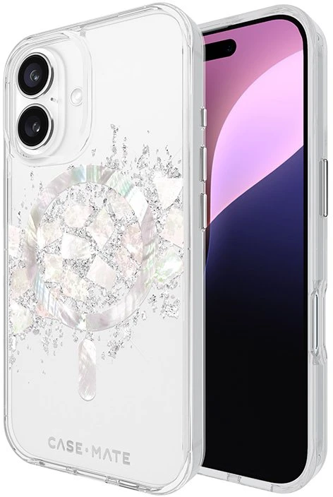 Case-Mate Karat MagSafe - dėklas skirtas Apple iPhone 16 su Pearl Inlay A Touch of Pearl