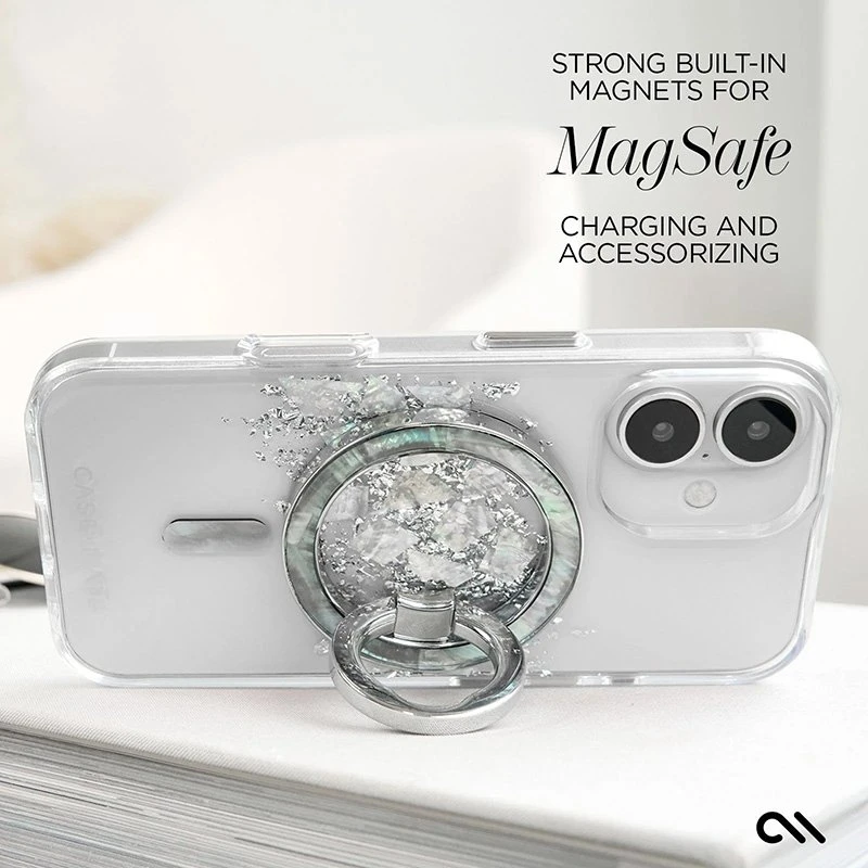 Case-Mate Karat MagSafe - dėklas skirtas Apple iPhone 16 su Pearl Inlay A Touch of Pearl