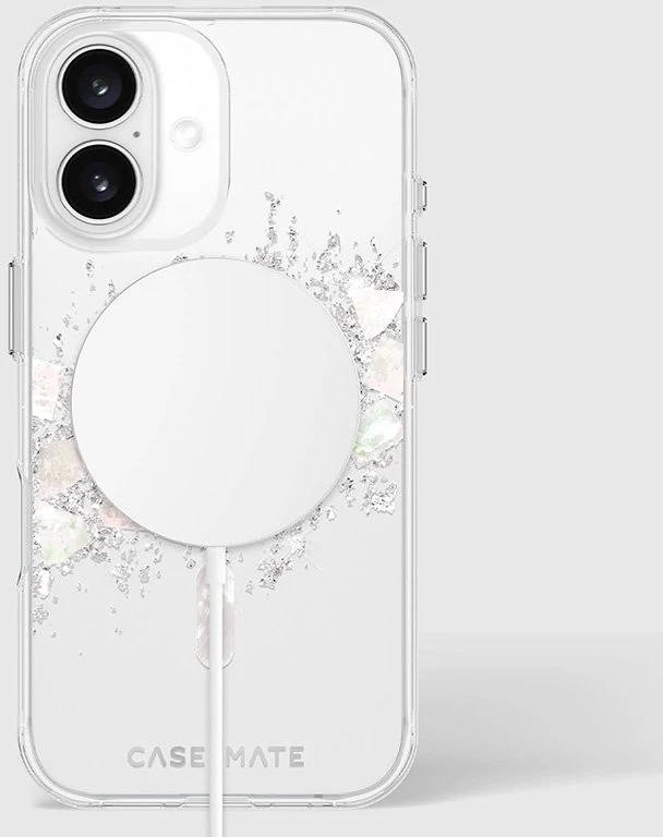 Case-Mate Karat MagSafe - dėklas skirtas Apple iPhone 16 su Pearl Inlay A Touch of Pearl