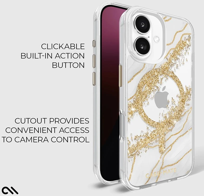Case-Mate Karat MagSafe - dėklas skirtas Apple iPhone 16 Granite