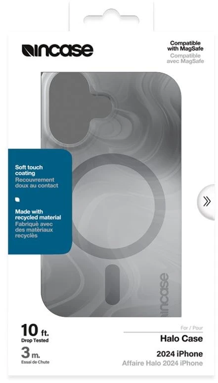 Incase Halo dėklas MagSafe - dėklas Apple iPhone 16 Oil Slick Smoke