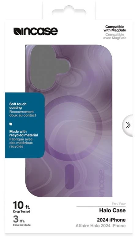 Incase Halo dėklas MagSafe - dėklas Apple iPhone 16 Oil Slick Lilac