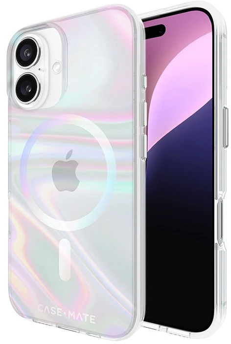 Case-Mate Soap Bubble MagSafe - dėklas skirtas Apple iPhone 16 Iridescent