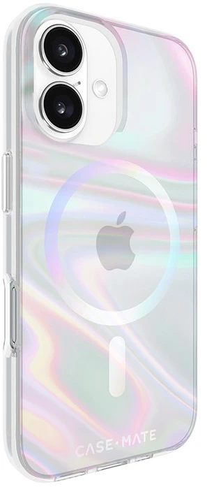 Case-Mate Soap Bubble MagSafe - dėklas skirtas Apple iPhone 16 Iridescent