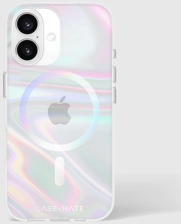 Case-Mate Soap Bubble MagSafe - dėklas skirtas Apple iPhone 16 Iridescent