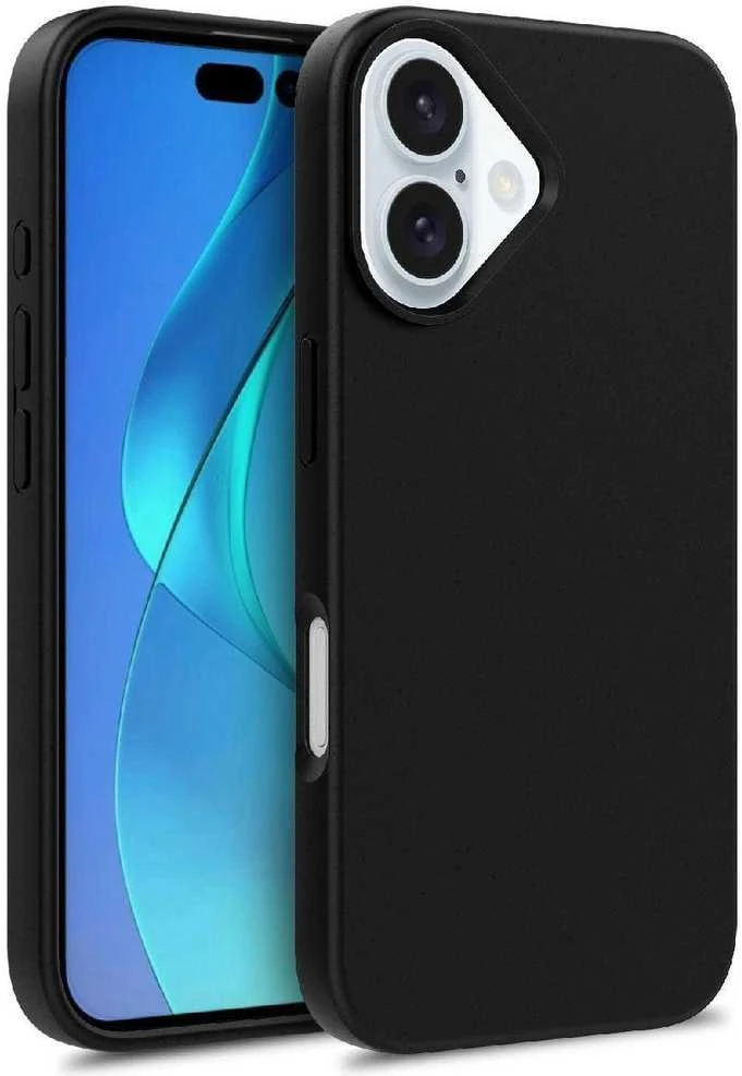 Hurtel Multiple Color Wheat Bran Apple iPhone 16 – dėklas telefonui juodos spalvos