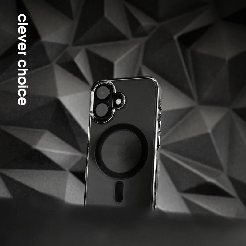 Crong Clear MAG Pro - dėklas Apple iPhone 16 MagSafe juodas