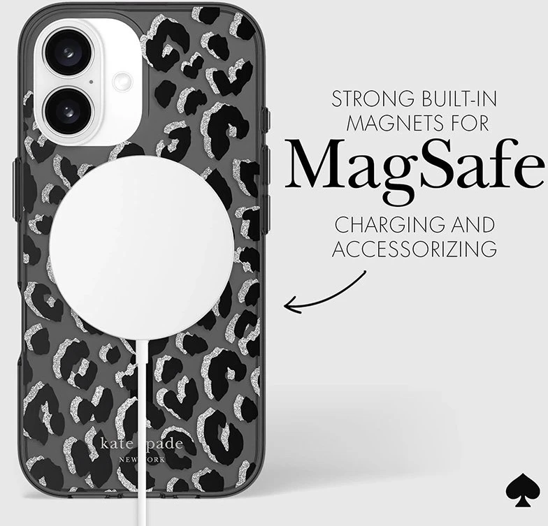 Kate Spade New York Protective MagSafe - dėklas skirtas Apple iPhone 16 City Leopard