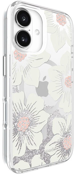 Kate Spade New York Liquid Glitter MagSafe - dėklas skirtas Apple iPhone 16 Hollyhock Floral