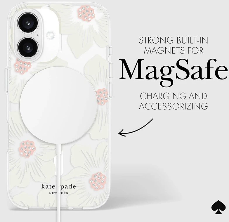 Kate Spade New York Protective MagSafe - dėklas skirtas Apple iPhone 16 Hollyhock Floral