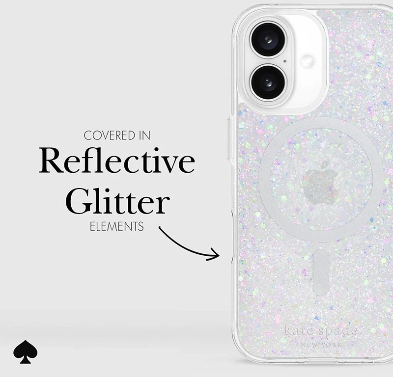 Kate Spade New York Protective MagSafe - dėklas skirtas Apple iPhone 16 Chunky Glitter