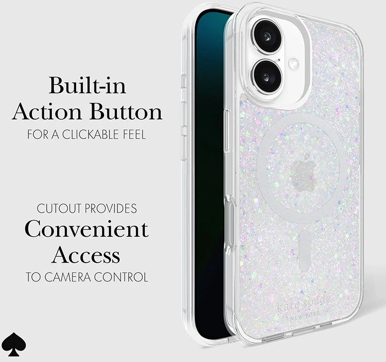 Kate Spade New York Protective MagSafe - dėklas skirtas Apple iPhone 16 Chunky Glitter