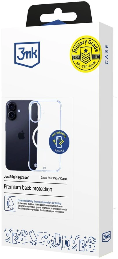 Dėklas Nezatříděno 3Mk apsauga 3mk Just20g MagCase iPhone 16 Plus - skaidrus