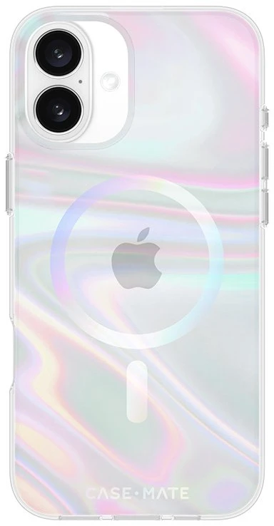 Dėklas Case Mate Soap Bubble - Iridescent, magsafe - iPhone 16 Plus