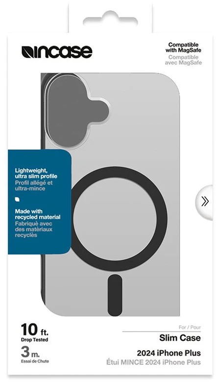 Incase Slim dėklas MagSafe - dėklas Apple iPhone 16 Plus Juodas