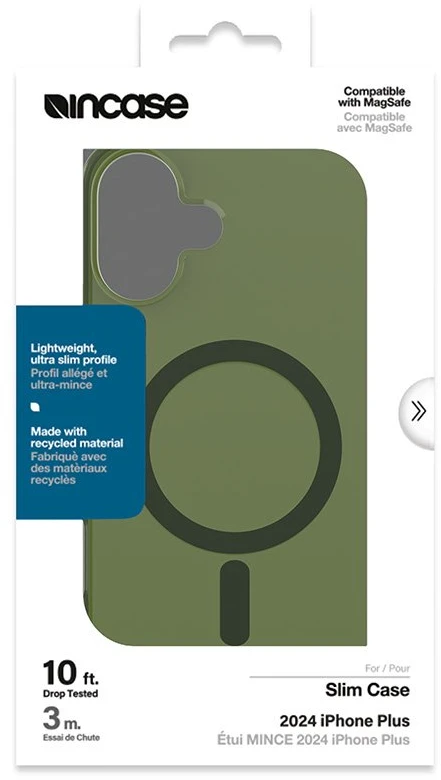 Incase Slim dėklas MagSafe - dėklas Apple iPhone 16 Plus Highland Žalias