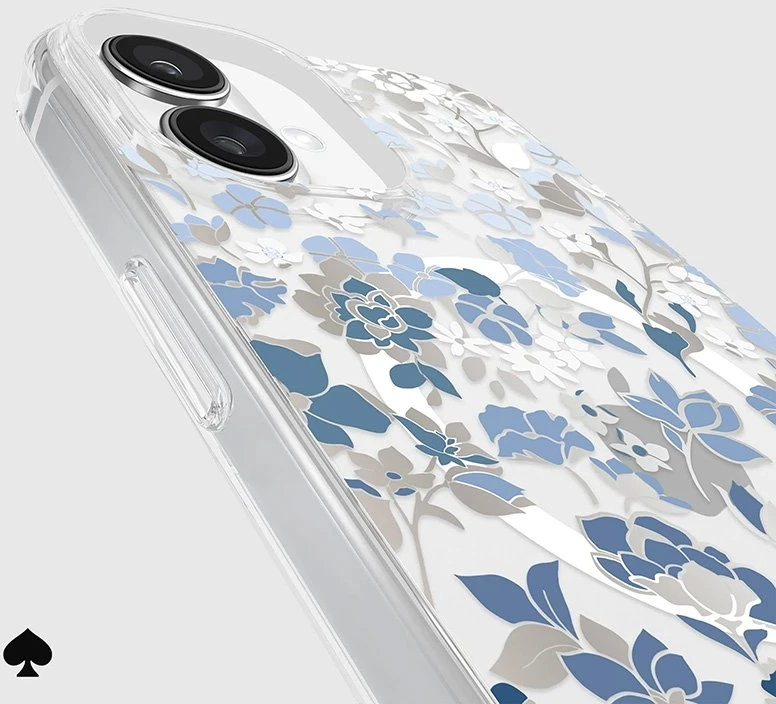 Kate Spade New York Protective Gems MagSafe - dėklas skirtas Apple iPhone 16 Plus Flowerbed Mėlyna