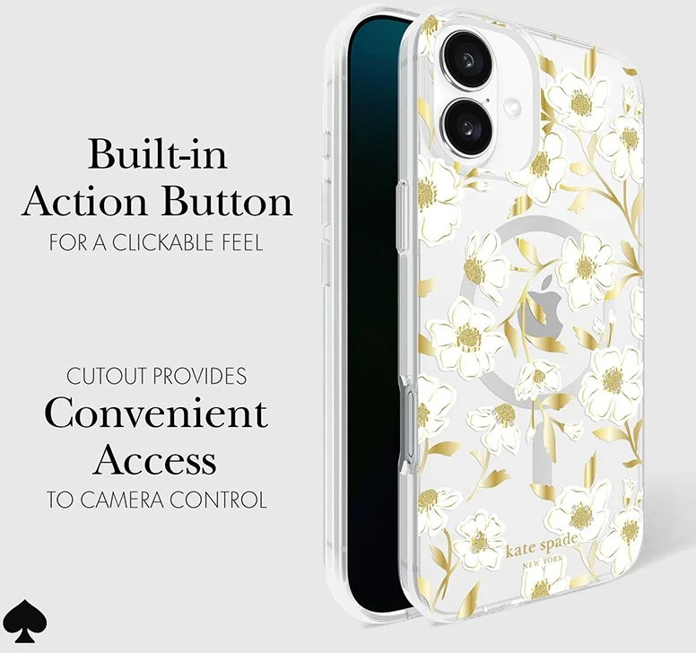 Kate Spade New York Protective Gems MagSafe - dėklas skirtas Apple iPhone 16 Plus Sunshine Floral