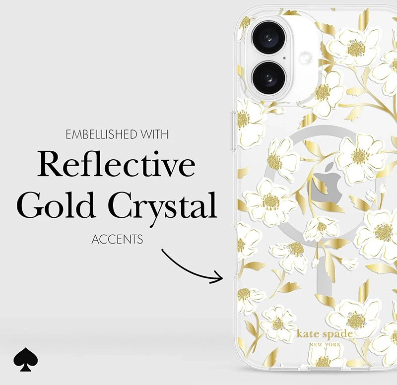 Kate Spade New York Protective Gems MagSafe - dėklas skirtas Apple iPhone 16 Plus Sunshine Floral