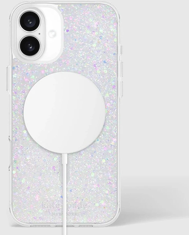 Kate Spade New York Protective MagSafe - dėklas skirtas Apple iPhone 16 Plus Chunky Glitter