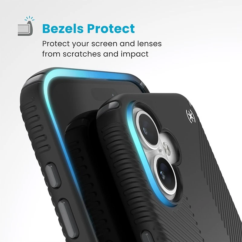 Dėklas Speck Presidio2 Grip ClickLock & MagSafe do iPhone 16 Plus juoda