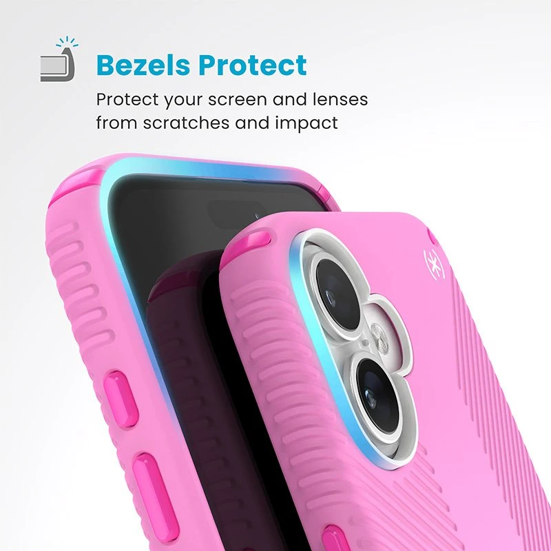 Dėklas Speck Presidio2 Grip ClickLock & MagSafe do iPhone 16 Plus rožinė