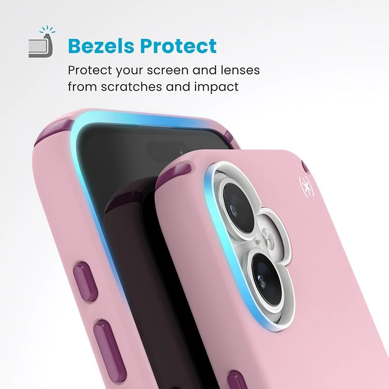 Dėklas Speck Presidio2 Pro ClickLock & MagSafe do iPhone 16 Plus rožinė