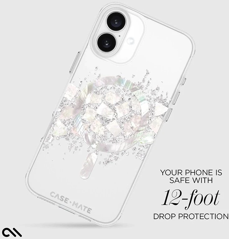 Case-Mate Karat MagSafe - dėklas skirtas Apple iPhone 16 Plus with Pearl Inlay A Touch of Pearl