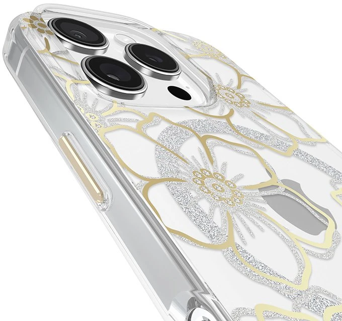 Case-Mate Floral Gems MagSafe - dėklas skirtas Apple iPhone 16 Pro Gold
