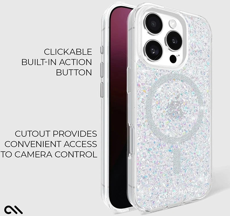 Case-Mate Twinkle MagSafe - dėklas skirtas Apple iPhone 16 Pro Disco