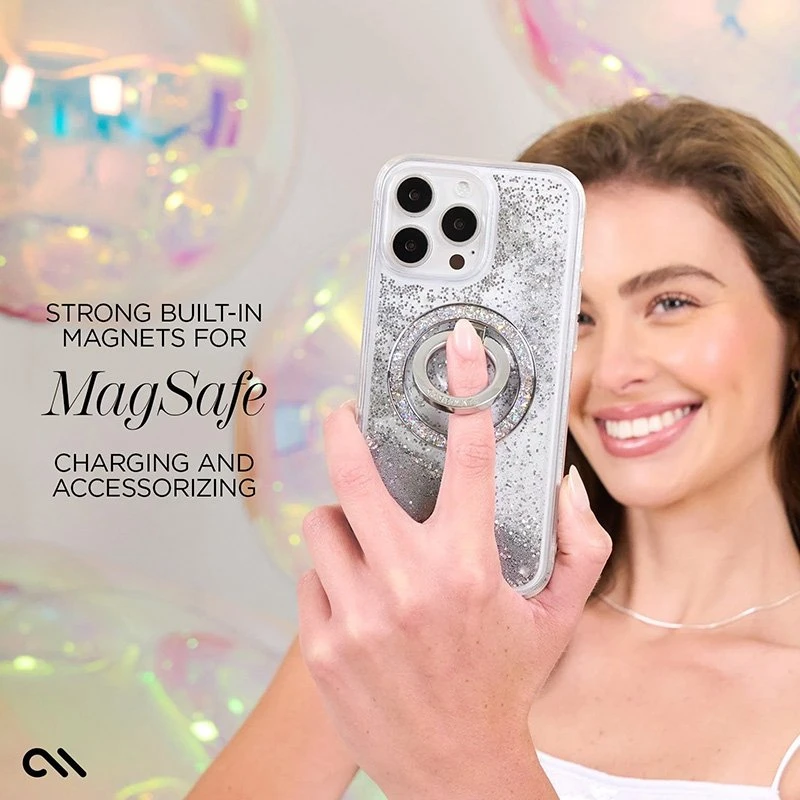 Case-Mate Waterfall MagSafe - dėklas skirtas Apple iPhone 16 Pro Sidabrinis