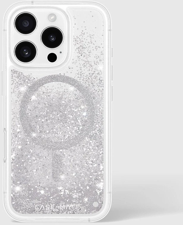 Case-Mate Waterfall MagSafe - dėklas skirtas Apple iPhone 16 Pro Sidabrinis