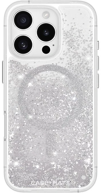 Case-Mate Waterfall MagSafe - dėklas skirtas Apple iPhone 16 Pro Sidabrinis