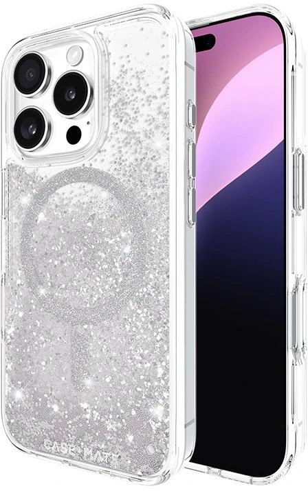 Case-Mate Waterfall MagSafe - dėklas skirtas Apple iPhone 16 Pro Sidabrinis
