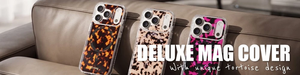 Dėklas iPhone 16 Pro Crong Deluxe MAG Tortoise