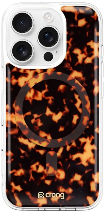 Dėklas iPhone 16 Pro Crong Deluxe MAG Tortoise