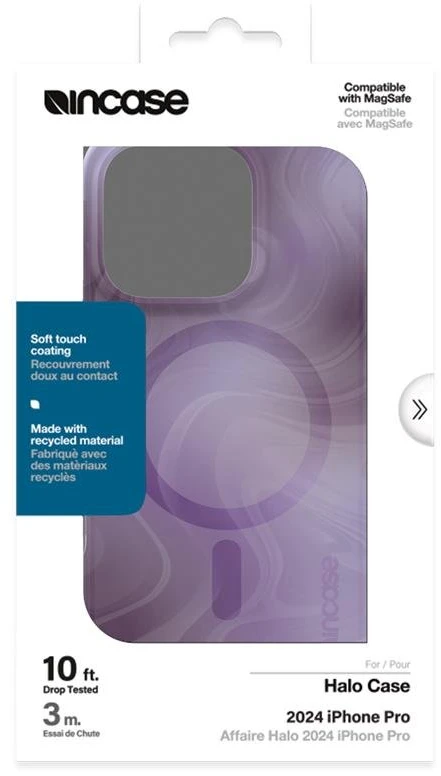 Incase Halo dėklas MagSafe - dėklas Apple iPhone 16 Pro Oil Slick Lilac