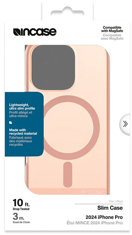 Incase Slim dėklas MagSafe - dėklas Apple iPhone 16 Pro Blush Rožinė